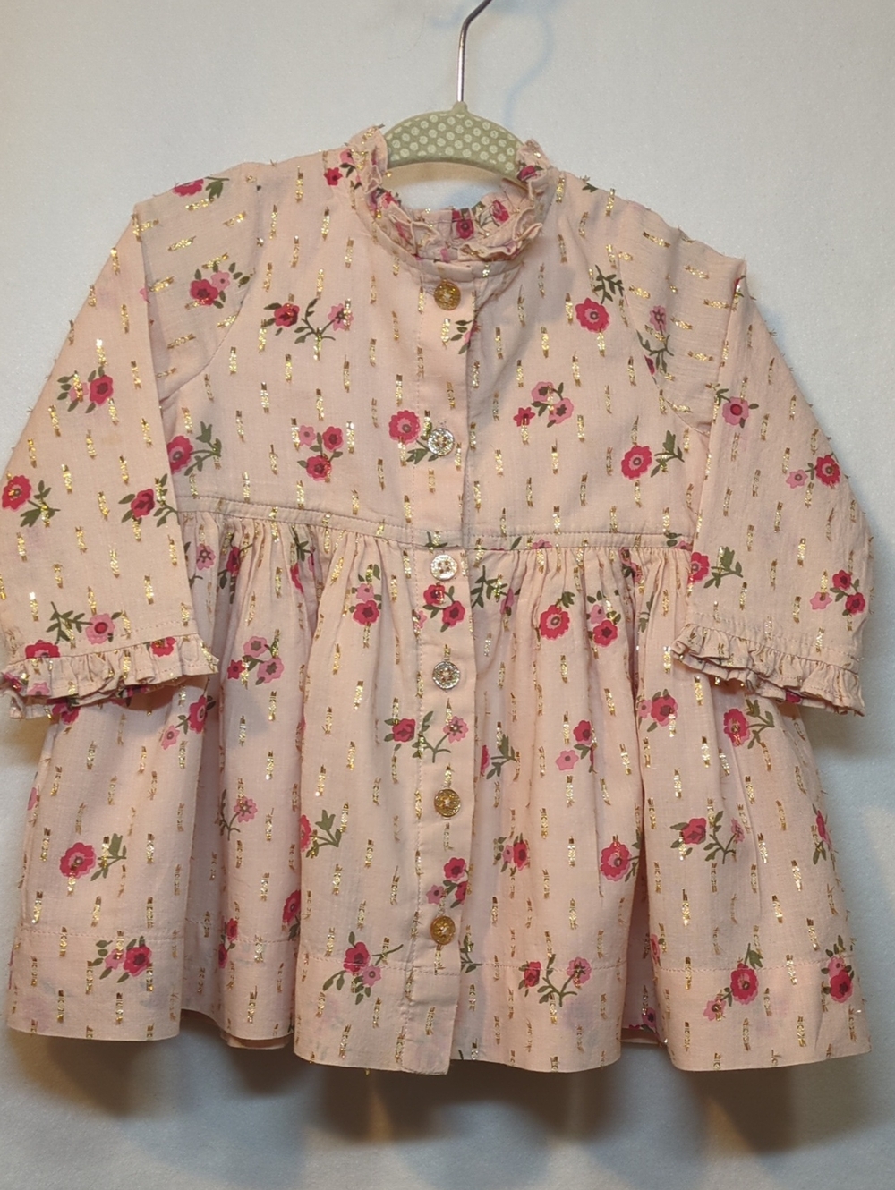 Pink Chicken New York Floral Dress 3/6 months